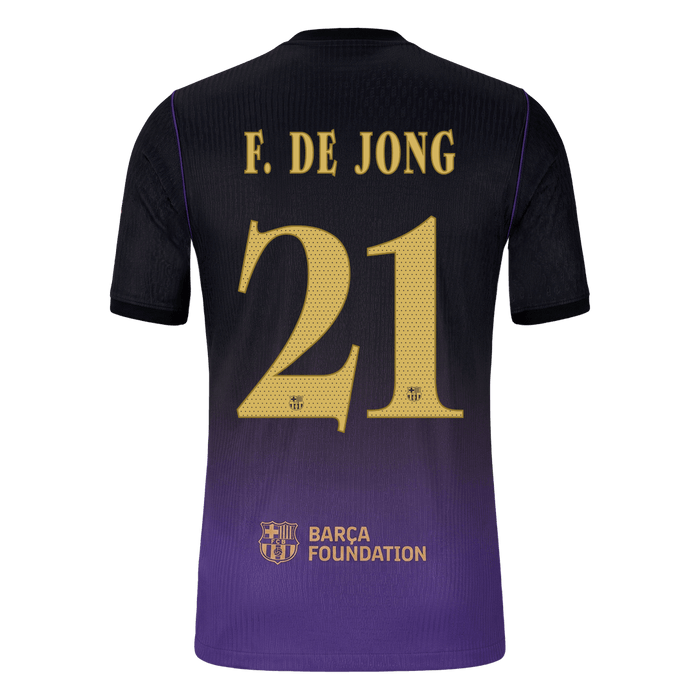 F. DE JONG #21 Barcelona Away Player Version Jersey 2026/27 - UCL