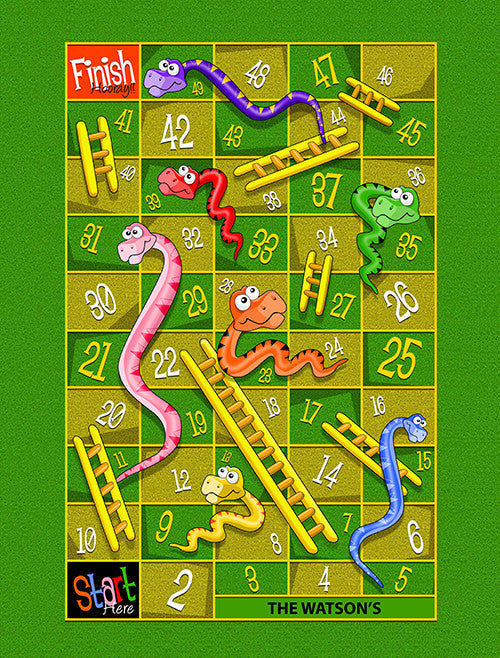 Large Snakes & Ladders Play Blanket