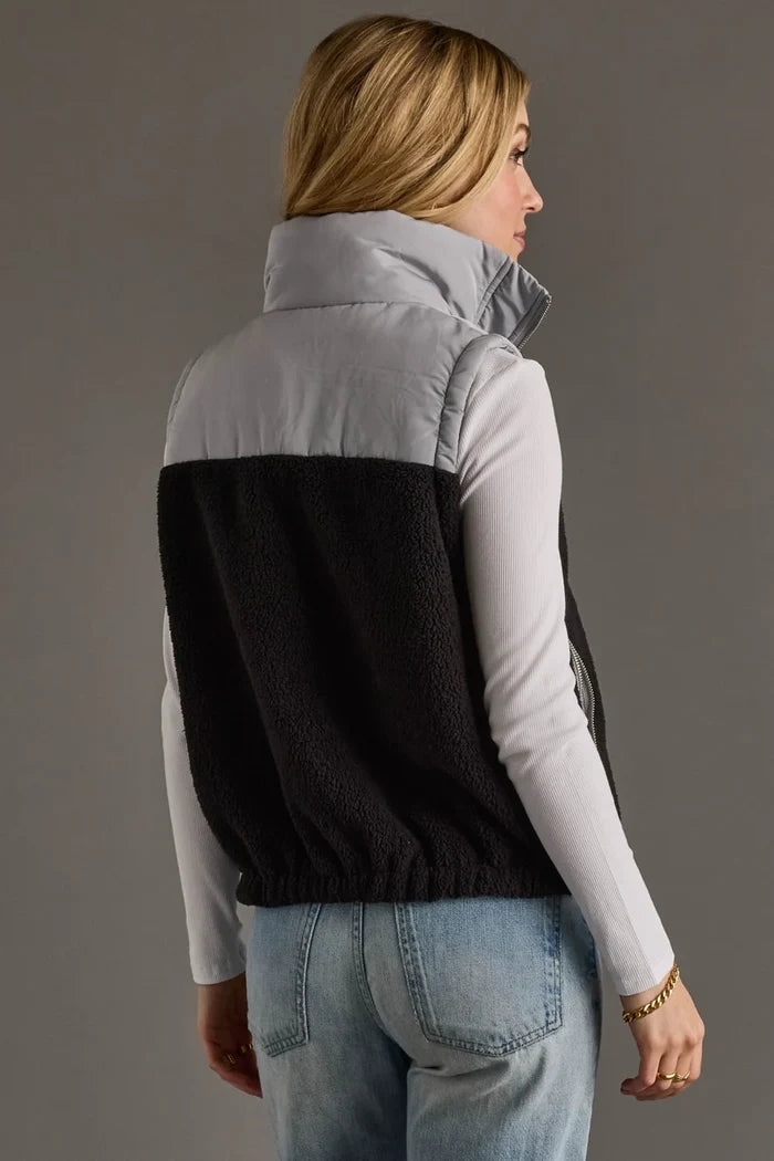 Light Grey & Black Vest