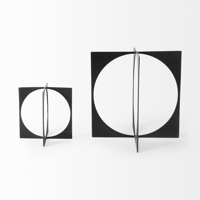 Lima Gunmetal Gray Metal Small Decorative Object