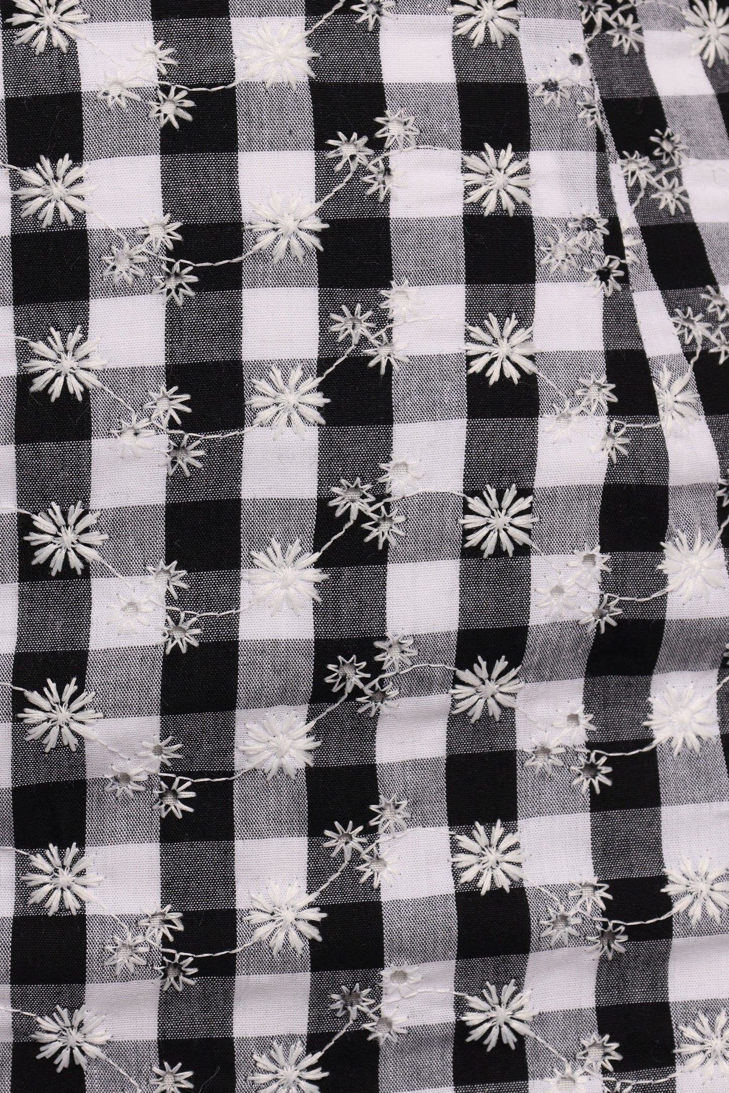 Clement Mini Skirt - Black White Gingham