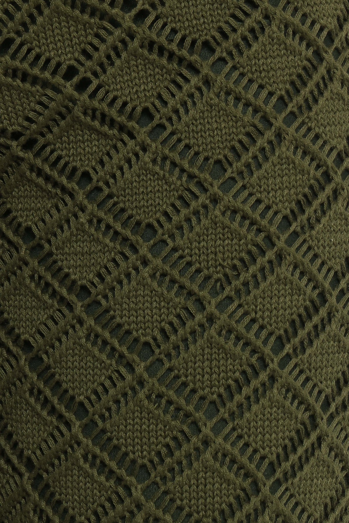 Fefe Textured Knit Pants - Olive