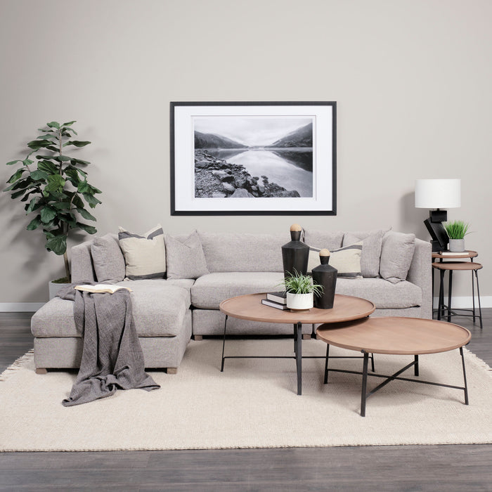 Valence Medium Gray Throw Pillow Sectional Piece