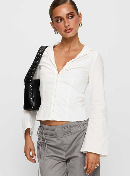 Arianwyn Long Sleeve Shirt White