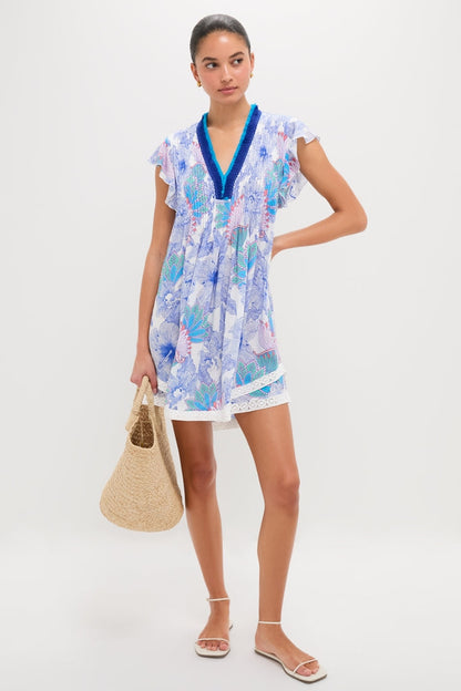 Blue Padang Sasha Mini Dress