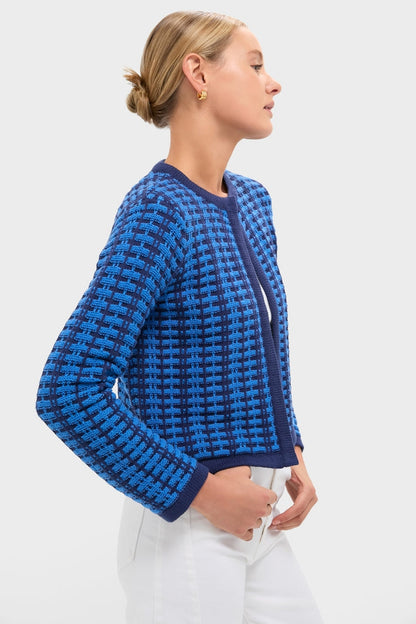 Cerulean & Navy Knit Cassie Cardigan