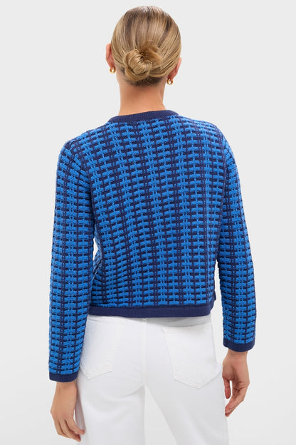 Cerulean & Navy Knit Cassie Cardigan