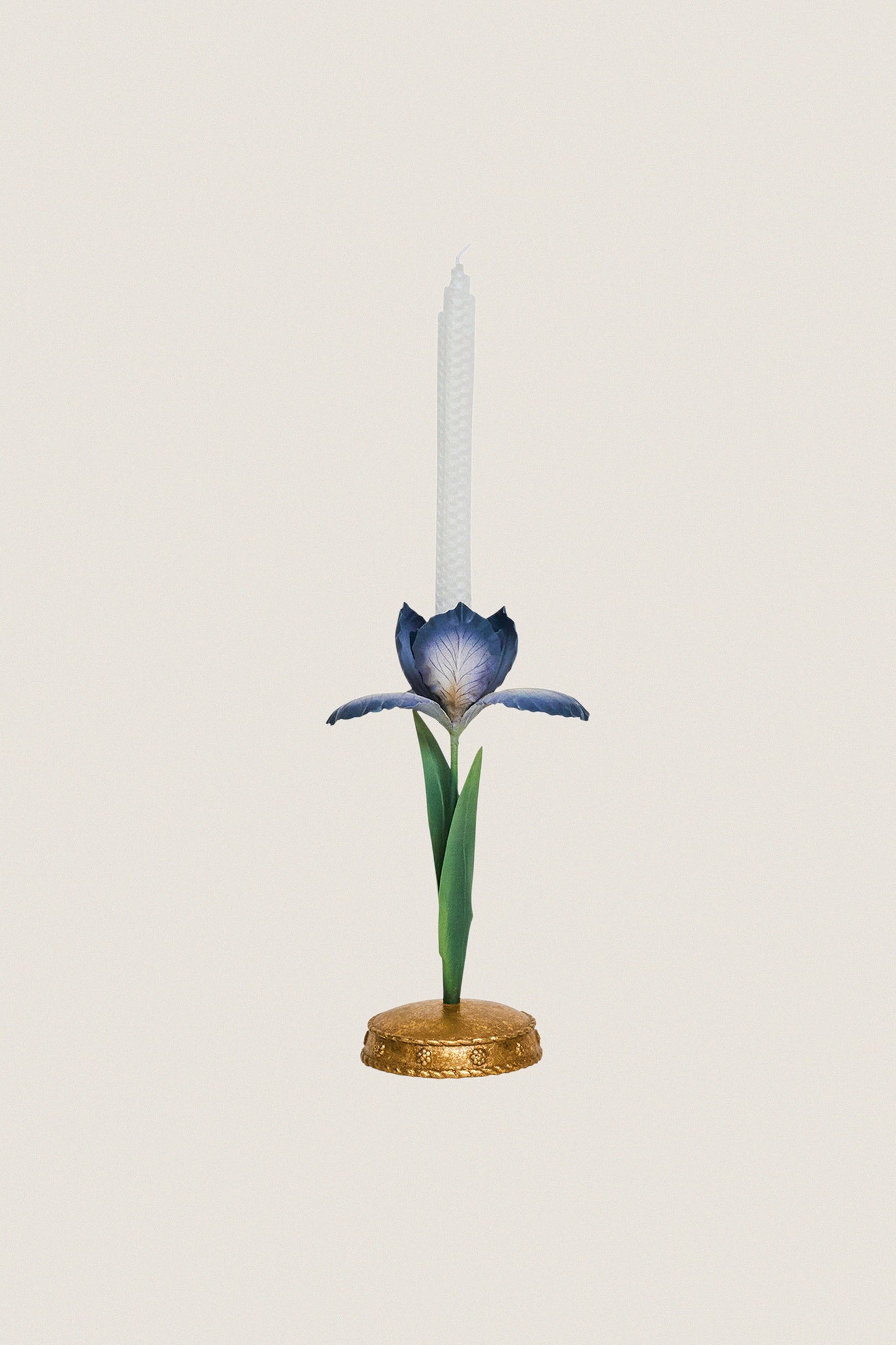 Chambray Meadow Walk Iris 9" Candlestick