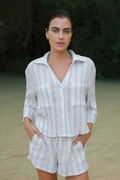 Helena Striped Button Up