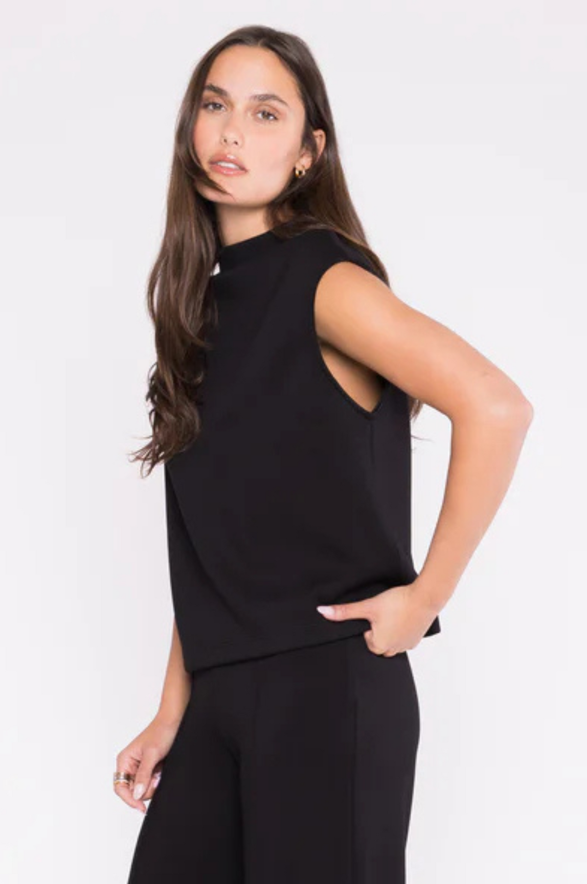 Scuba Cowl Neck Top