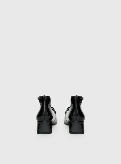 Berta Heels Black Patent