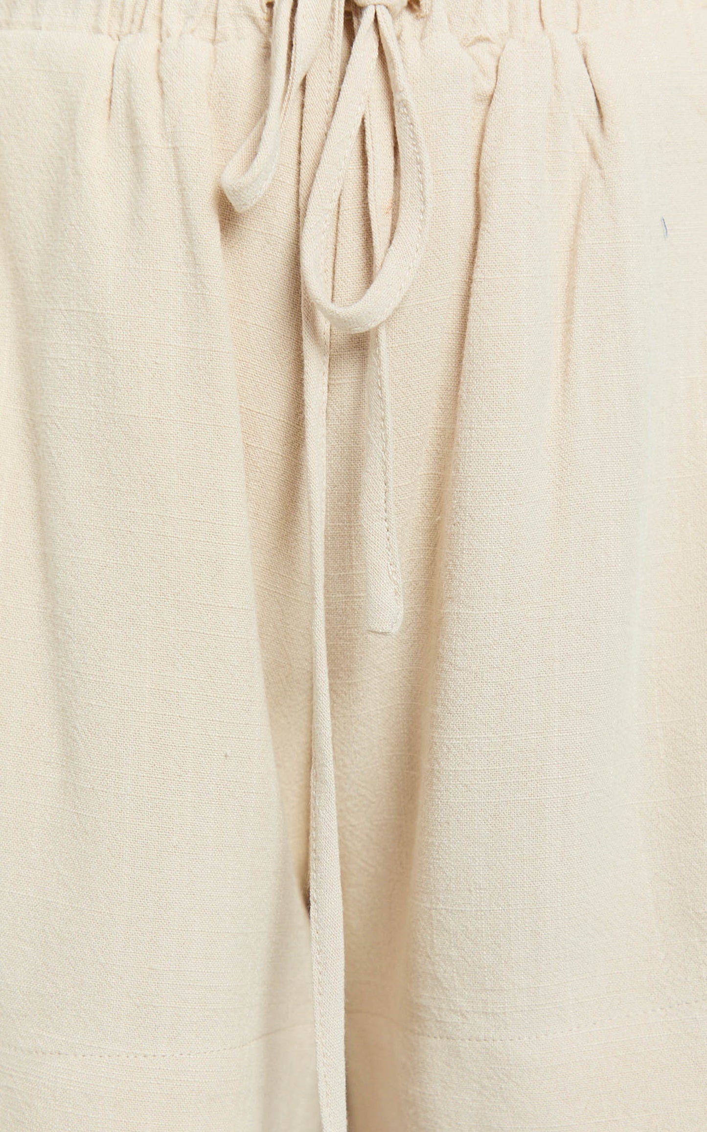Olivia Shorts - Drawstring Relaxed Linen Shorts in Natural