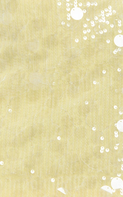 Rhonda Mini Skirt - Low Rise Sequin Skirt in Lemon
