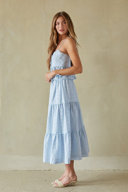 Miley Button Up Peplum Top
