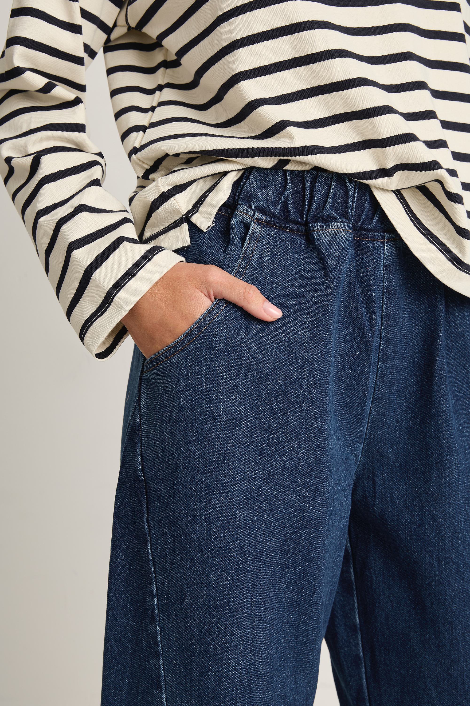 Le Bon Shoppe Arc Pants - Blue Denim