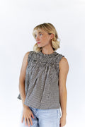 Johanna Gingham Ruffle Top