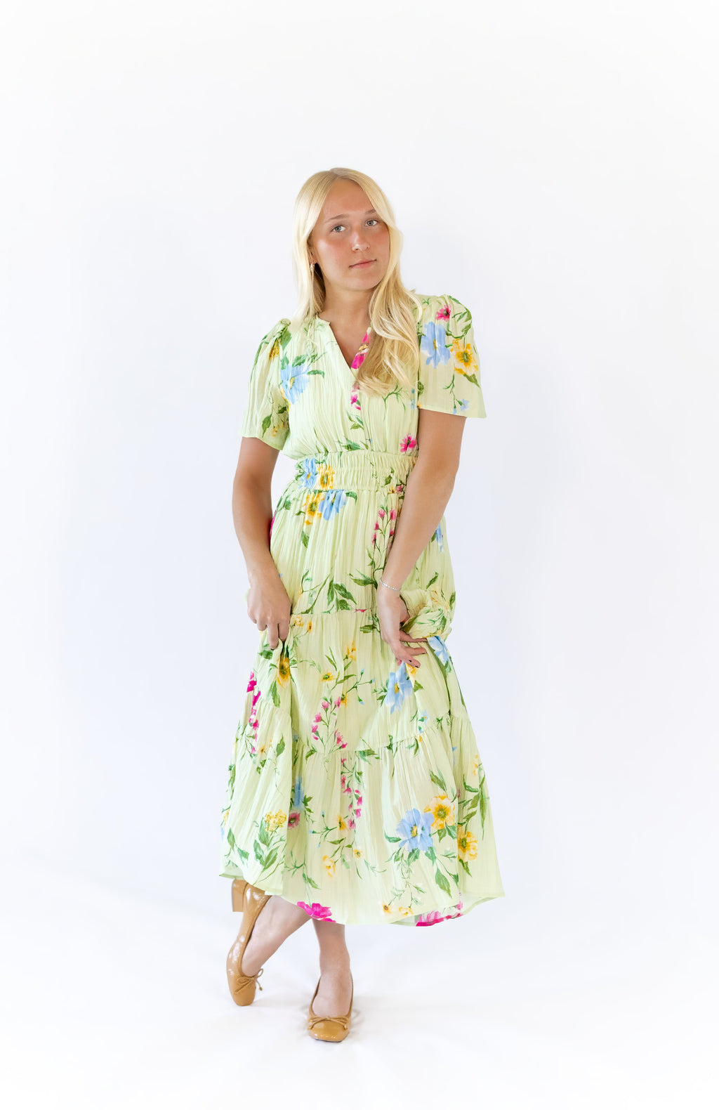 Elaine Floral Midi Dress