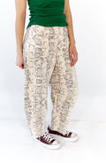 Bodega Snakeskin Barrel Jeans