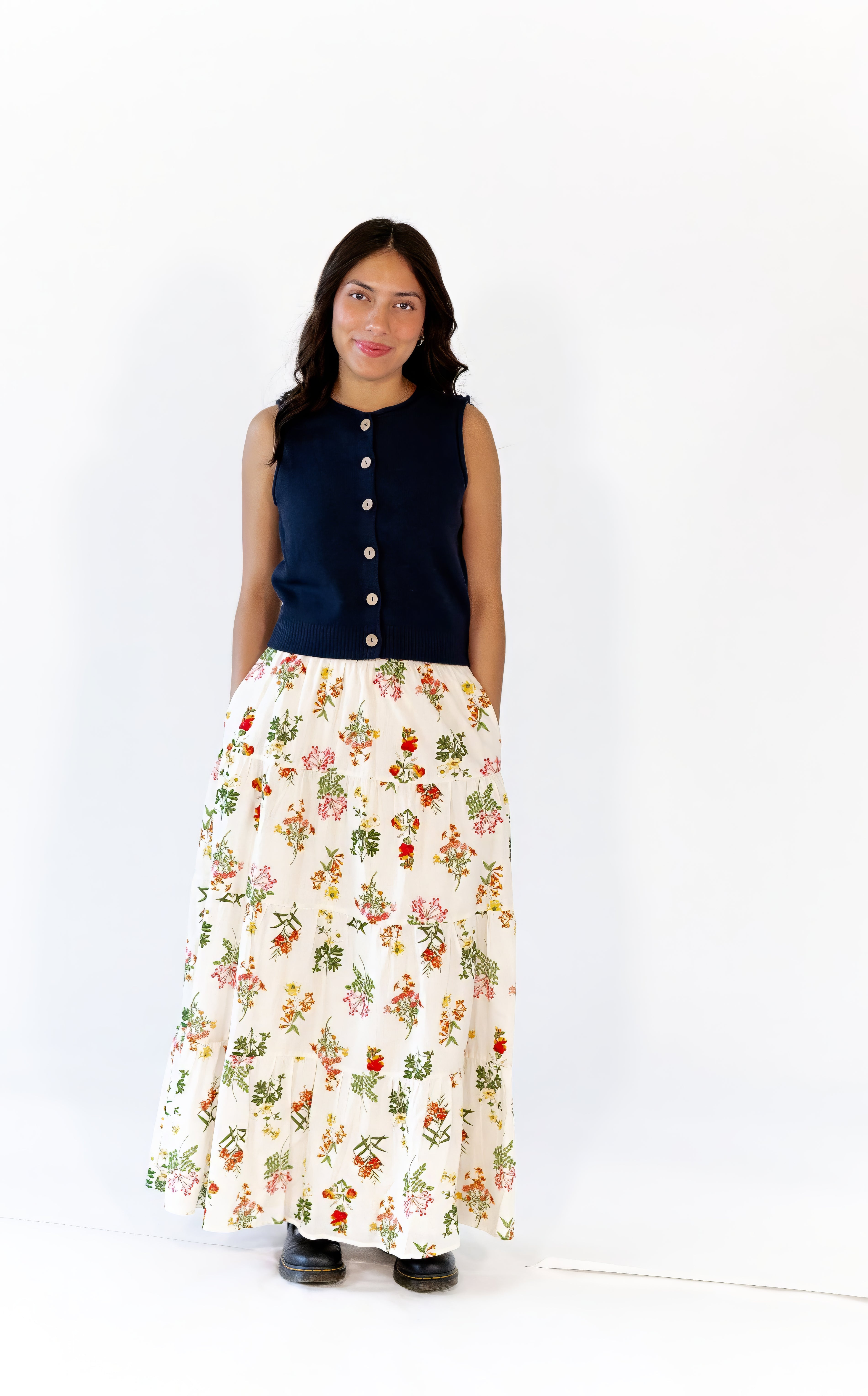Victoria Floral Maxi Skirt