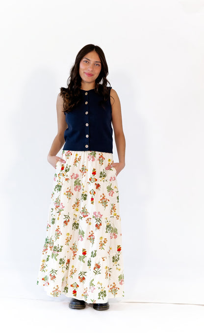 Victoria Floral Maxi Skirt