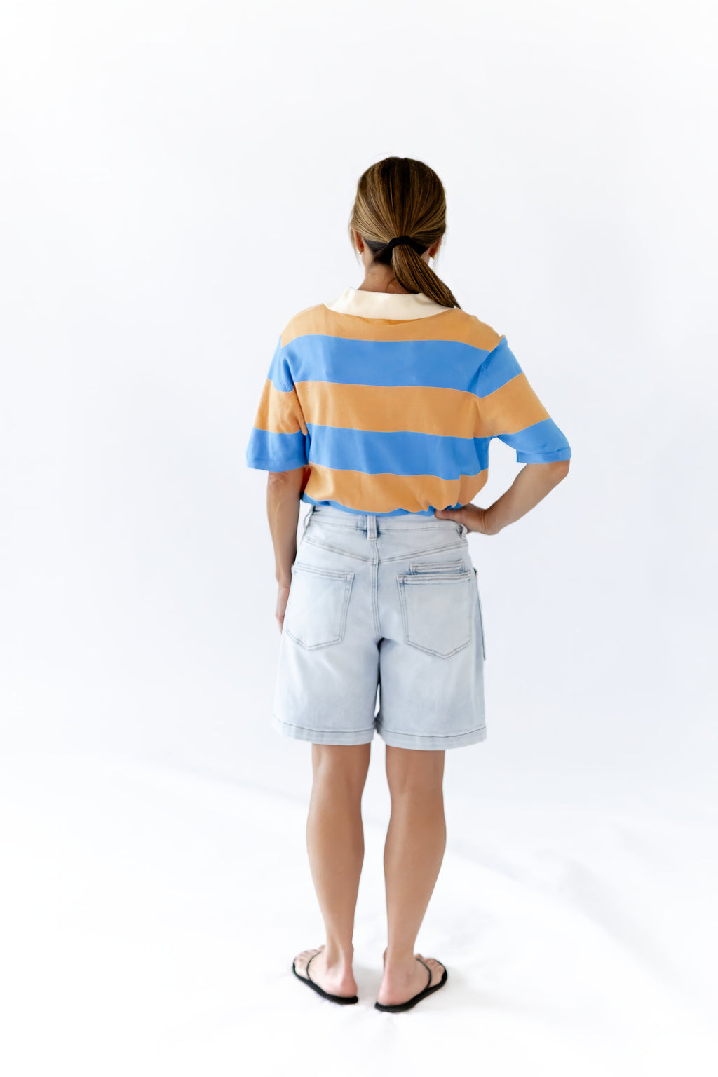 Zevia Striped Polo Top ⭐︎ Restocked