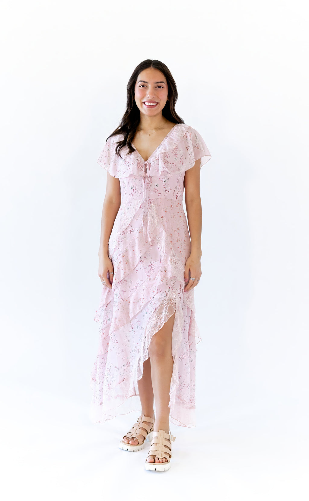 Rylee Ruffled Midi Dress