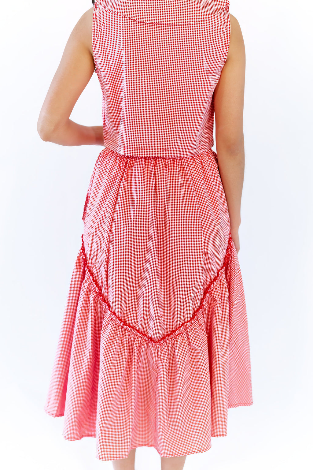 Leigh Gingham Skirt & Tank Set