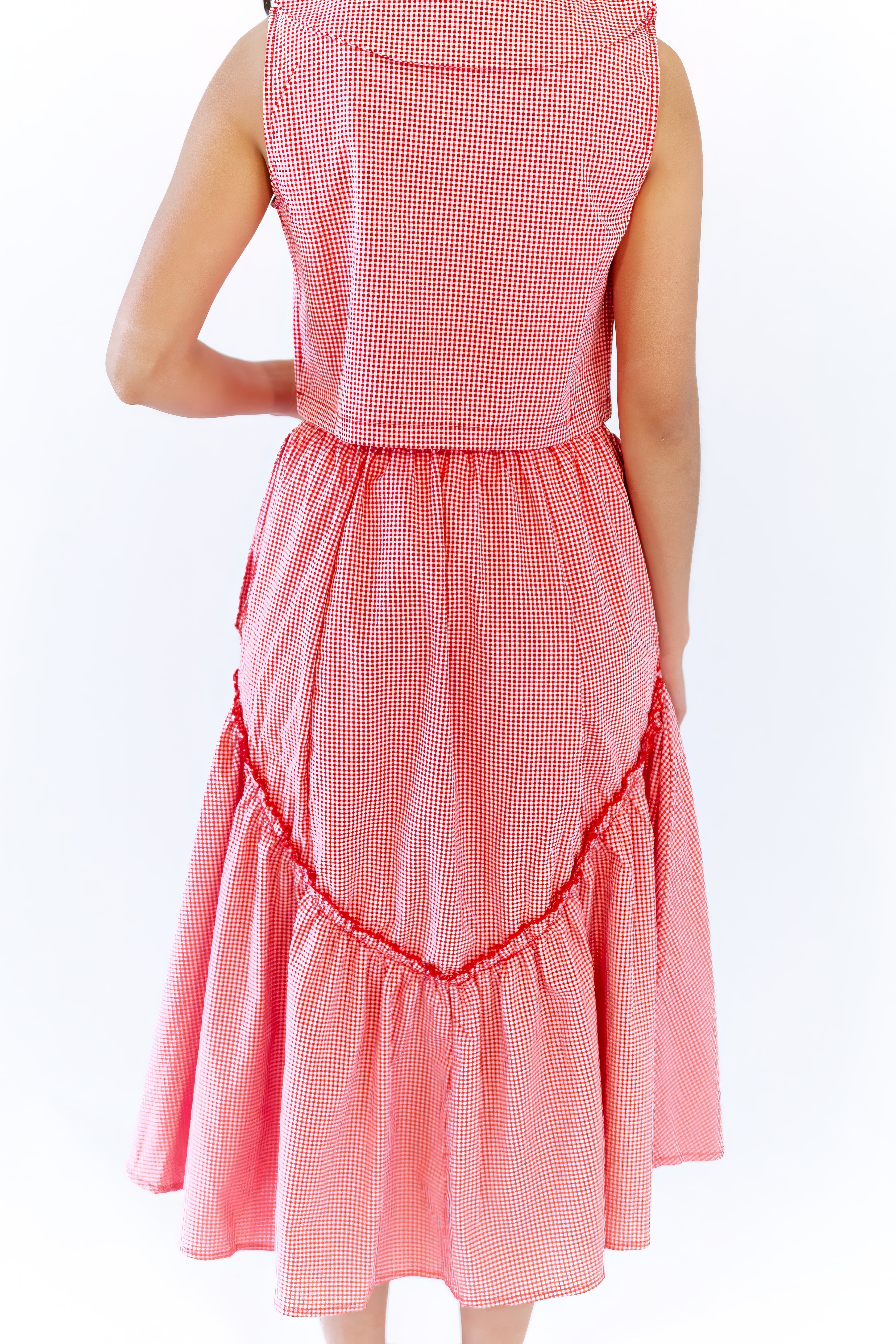 Leigh Gingham Skirt & Tank Set