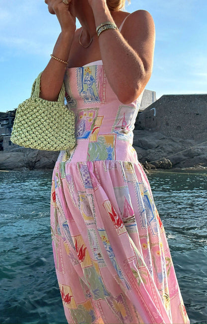 Hepburn Midi Dress ~ Summer Soleil Linen