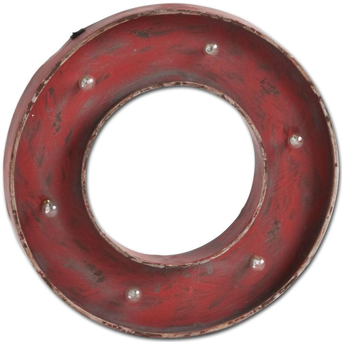 Abaco I 17" Round Tic-Tac-Toe O Battery Powered LED Sign