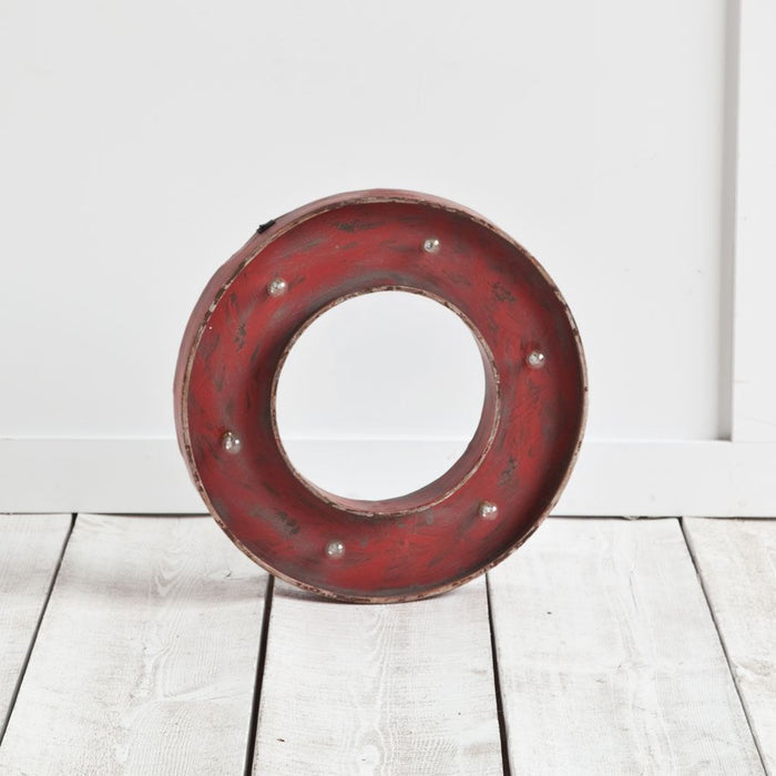 Abaco I 17" Round Tic-Tac-Toe O Battery Powered LED Sign