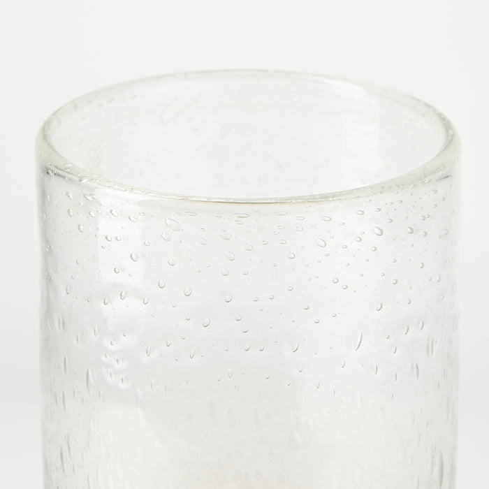 Adriatic I Small Brushed Gold Metal Glass Vase