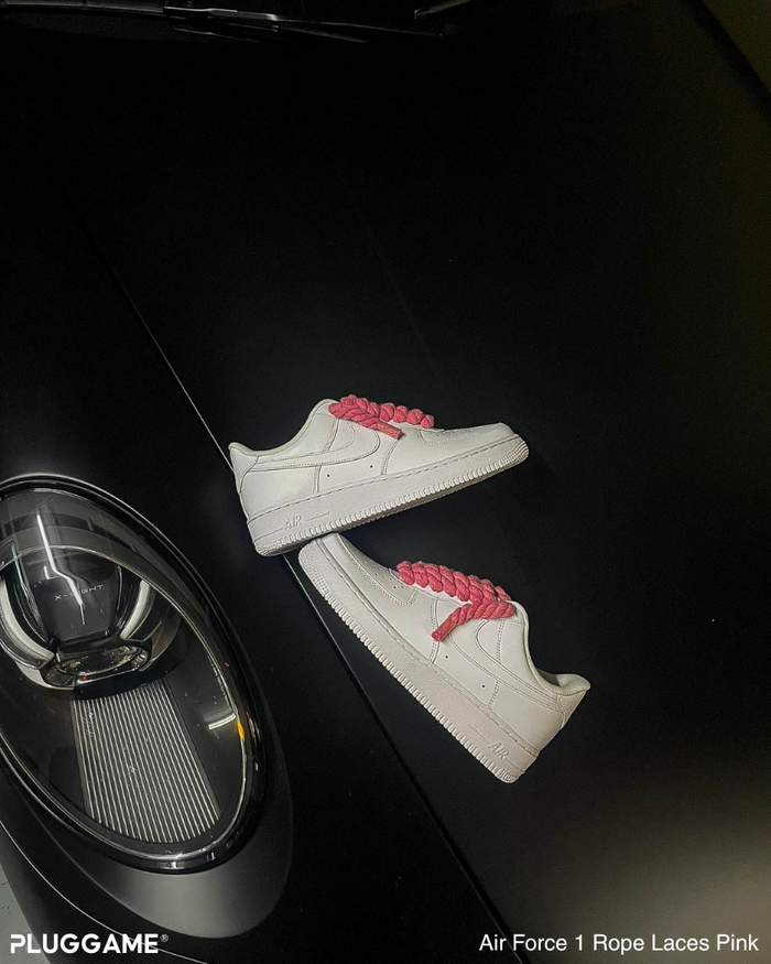 Nike Air Force 1 Rope Laces Pink