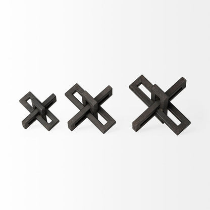 Aleph (Set of 3) Black Metal Small Medium & Large Jacks