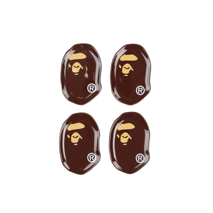 Ape Head Condiment Plate Set - Brown