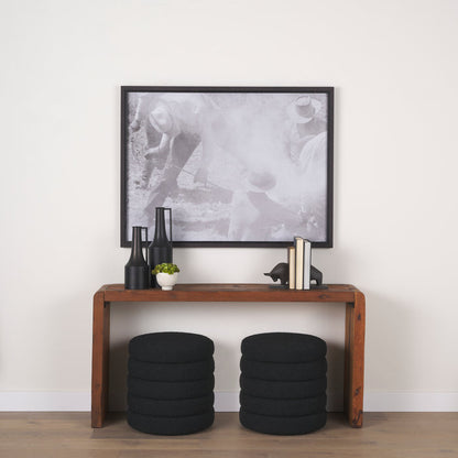 Aubrey Small 14.0H Black Iron Flower Vase