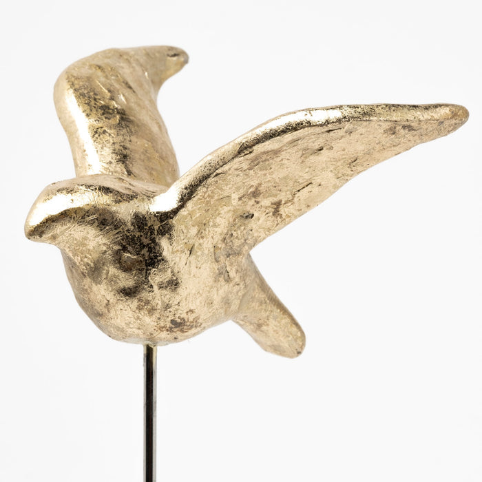 Aya Set of 3 11L x 4W Gold Metal Decorative Birds