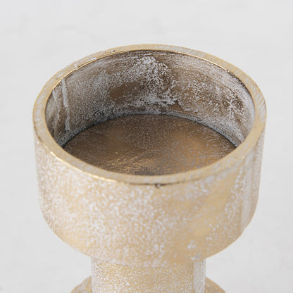 Bolton 3.9L x 3.9W x 10.6H Gold Metal Table Candle Holders