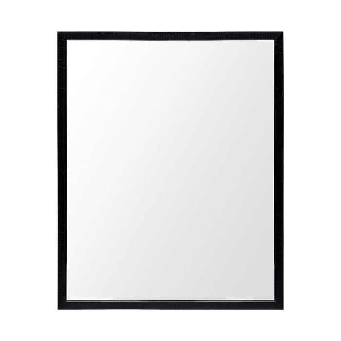Bristol Black 24x30 Faux Wood Frame Bathroom Vanity Mirror