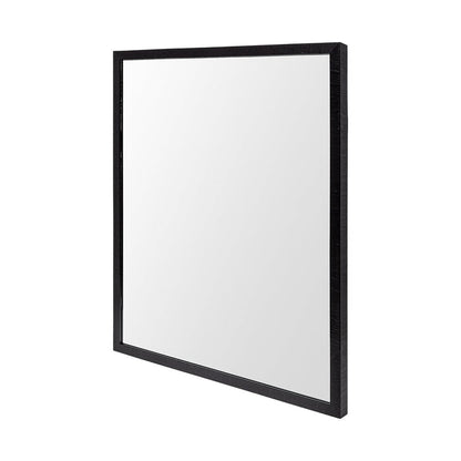 Bristol Black 24x30 Faux Wood Frame Bathroom Vanity Mirror