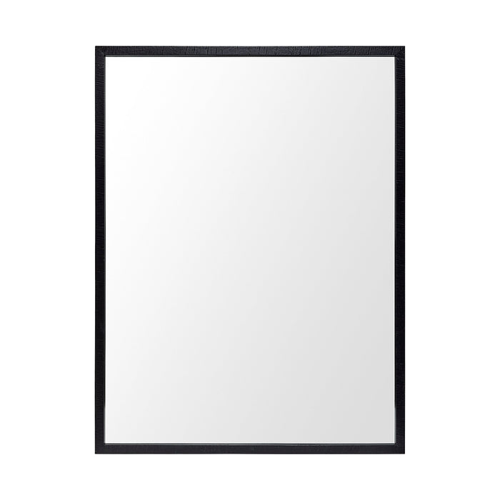 Bristol Black 30x40 Faux Wood Frame Bathroom Vanity Mirror