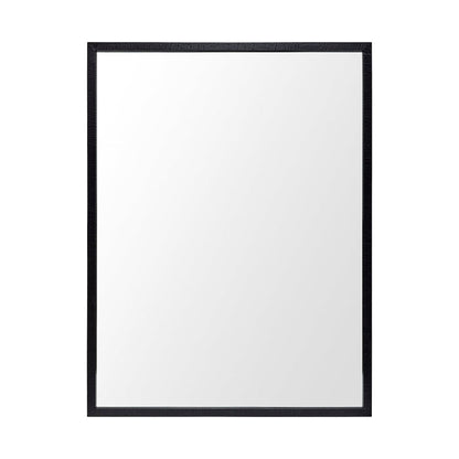 Bristol Black 30x40 Faux Wood Frame Bathroom Vanity Mirror