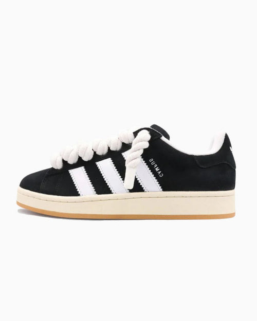 Adidas Campus 00s Black Rope Laces White