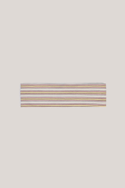 Modal Ribbed Headband in Pink & Yellow Stripe