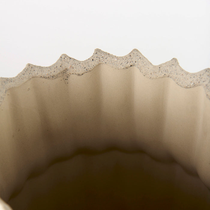 Cardon 14.4H Cream Ceramic Vase