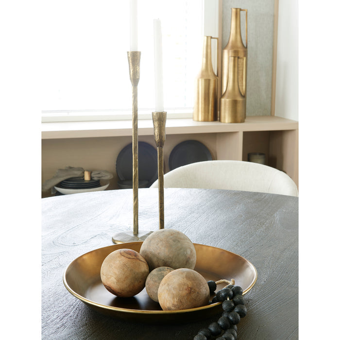 Carrick (Set of 3) Natural Wood Decorative Spheres