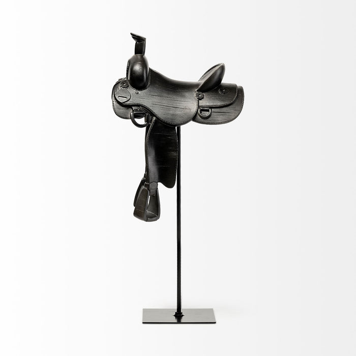 Colt I 9L x 8W Black Equestrian-Inspired Western Horse Saddle