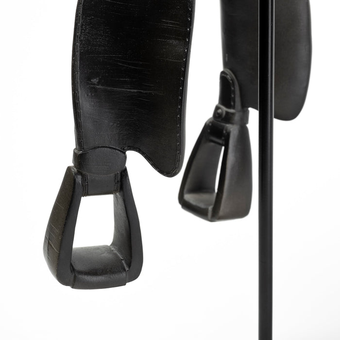 Colt I 9L x 8W Black Equestrian-Inspired Western Horse Saddle