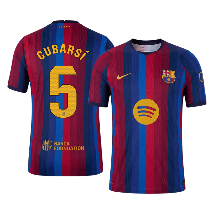 CUBARSÍ #5 Barcelona Home Player Version Jersey 2026/27