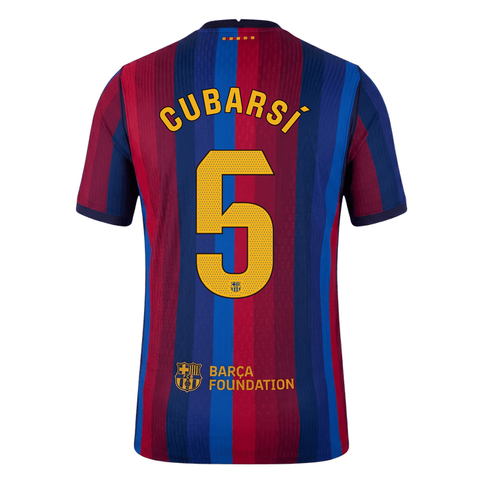 CUBARSÍ #5 Barcelona Home Player Version Jersey 2026/27